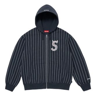 SUPREME SS26 Devil S Logo Zip Up Hooded Sweatshirt Stripe SUP-SS26-134-STRP