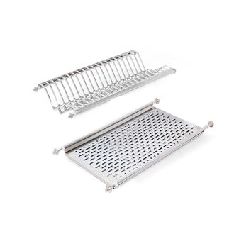 Emuca Scolapiatti A Colonna, Modulo 600 Mm, Acciaio Inossidabile - Acciaio Inossidabile - Emuca