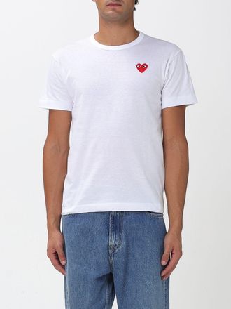 Comme Des Garçons T-shirt in cotone con logo Comme Des Garçons Play