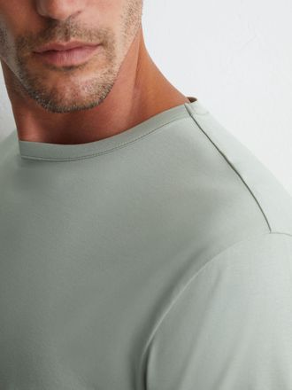 Reiss Light Sage Green Air-water Cotton Tailored-fit T-shirt, Xxl