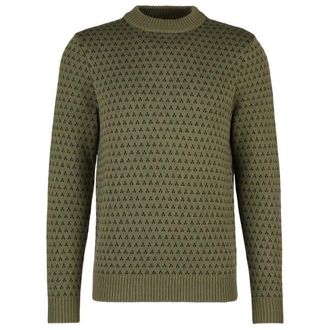 Stoic Heavy MerinoKnit MMXX.Norrbotten Sweater Merinopullover f&uuml;r Herren | oliv