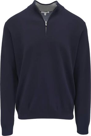 Peter Millar Maglione con zip - Blu