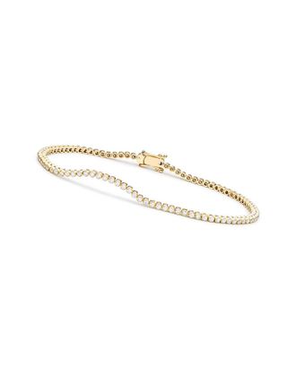 Genevive 14K Over Silver Cz Bracelet