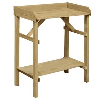 vidaXL Vidaxl - Mesa De Jardinera Madera De Pino Impregnada 75x40x90 Cm
