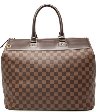 Louis Vuitton Pre-owned Womens Damier Ebene Greenwich Pm - Dark Brown Textile - One Size