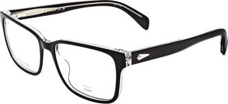 Rag & Bone Rag & Bone Mens 58mm Black Crystal Opticals