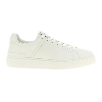 Balmain Sneakers, female, White, 4 UK, B-Court Smooth Leather Trainers