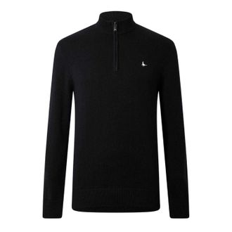 Jack Wills Heren Trui met trechterhals (Zwart)
