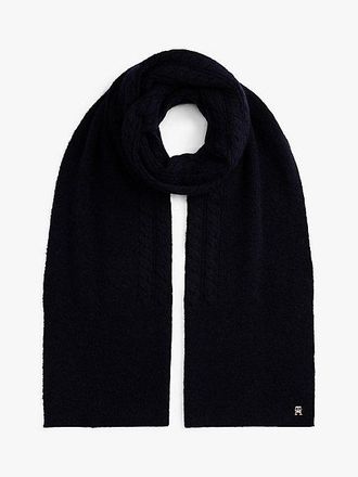Tommy Hilfiger Chic Cable Knit Fluffy Scarf