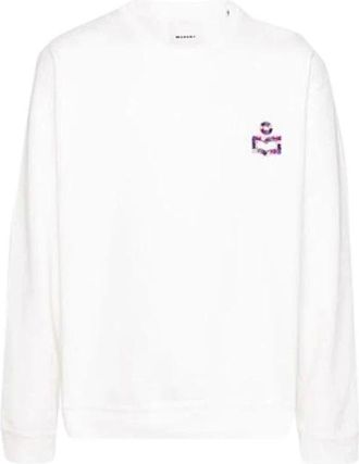 Isabel Marant Hoodies & sweatvesten, Heren, Wit, L, Katoen, Mikoe Sweatshirt