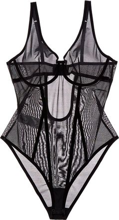 Wolford Bonded To Tulle Underwire Shaping Bodysuit
