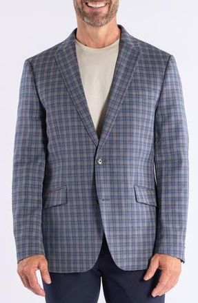 The Savile Row Company Plaid Sport Coat in Grey at Nordstrom Rack, Size 42Regular