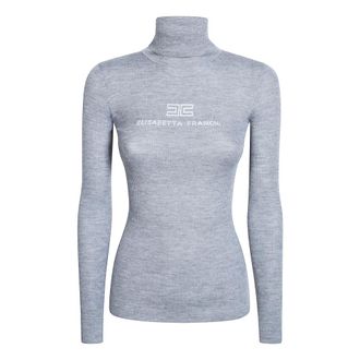 Elisabetta Franchi Dames, Truien, Grijs, Maat: M