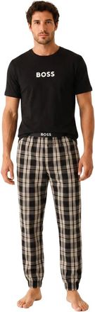 HUGO BOSS Nachtkleding, Heren, Veelkleurig, S, Katoen, Easy Long Set Pyjama