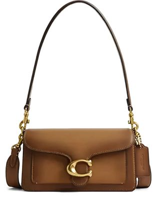 Coach Tabby C-logo shoulder bag - women - Leather/Leather - One Size - Brown