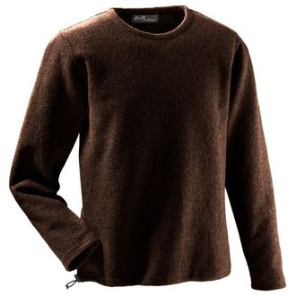 Mufflon Leon Merinopullover f&uuml;r Herren | schwarz/braun