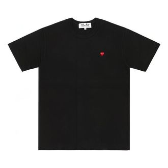 Comme Des Gar&ccedil;ons (WMNS) COMME des GARCONS PLAY FW25 PLAY Small Heart T-Shirt Black AZ-T303-051-1