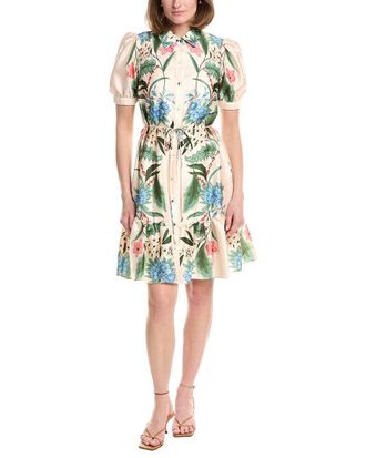 Julia Jordan Printed Satin Twill Dress