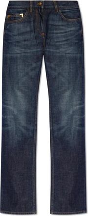 Palm Angels Jeans met rechte pijpen - Dames - Regular Fit Jeans - Blauw - W28 - Katoen - Jeans