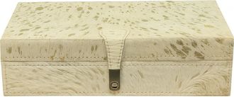 R16 Home Speckle Faux Fur Box in Beige Multi at Nordstrom Rack