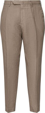 Santaniello Linen Pleated Trousers