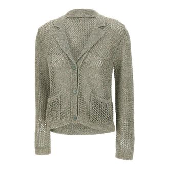 KANGRA Cardigans, female, Green, Size: XS Cropped Cardigan