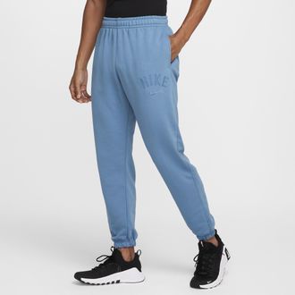 Nike Mens Swoosh Dri-FIT Fleece Fitness Jogger Pants in Black | FV9946-010