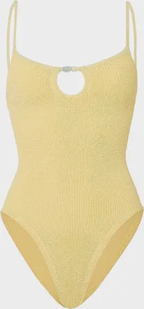 Hunza G Mia Beaded One-Piece Swimsuit