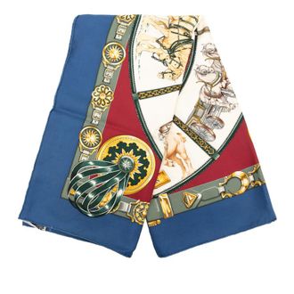 Herm&egrave;s Pre-owned Hermes Chevaux de Trait Silk Scarf 90 Ladies ONDEQUKLCTMZNM5Q