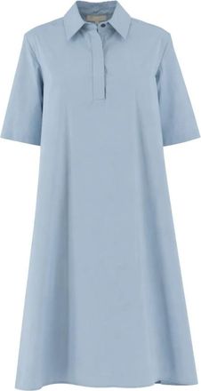 Antonelli Overhemdjurk - Dames - Shirt Kleedjes - Blauw - 3XL - Kleedjes