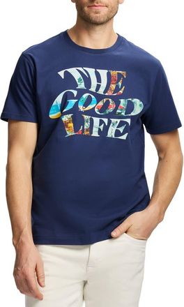Robert Graham The Good Life Knit Graphic T-Shirt in Navy at Nordstrom Rack, Size Xx-Large