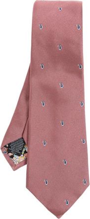 Paul Smith Accessoires, Heren, Roze, ONE Size, Satijn, Zijden Das