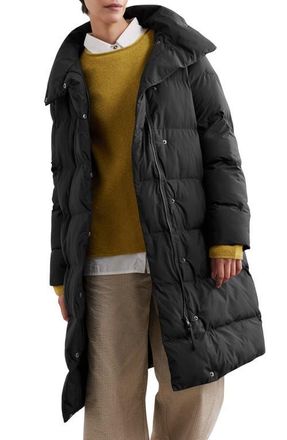 Seasalt Cornwall Holywell Bay Waterproof Puffer Coat in Black at Nordstrom, Size 6 Us