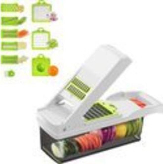 OEM Cortador De Verduras, Cortador De Verduras Manual, Mandolina, Picador De Cebolla, Cortador De Frutas, Cortador De Ensalada, Blanco