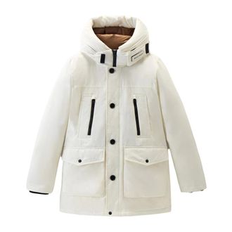Woolrich Winter Jackets, male, White, M, Arctic Parka - New Silhouette