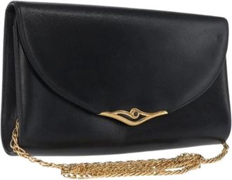 Cartier Pre-owned Clutches, female, Blue, Size: ONE SIZE Pre-owned Leather Shoulder Bag