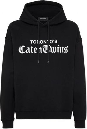 Dsquared2 Black Cotton Sweatshirt