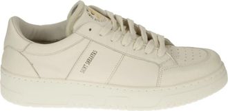 Saint Sneakers Geperforeerde Leren Golfschoenen - Heren - Sneakers - Beige - 42 EU - Schoenen