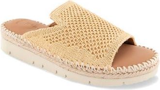 Gentle Souls Leilani Slide Sandal in Natural Knit at Nordstrom, Size 5.5