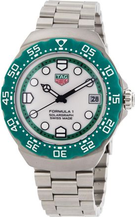 Tag Heuer Pre-owned Formula 1 Solargraph White Dial Limited Edition WBY1113.BA0042