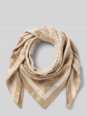 HUGO BOSS Tuch aus reiner Seide Modell Lainy_1_90*90 in Beige, Gr&ouml;&szlig;e 1