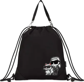Karl Lagerfeld Ikon Duo sketch backpack - Black