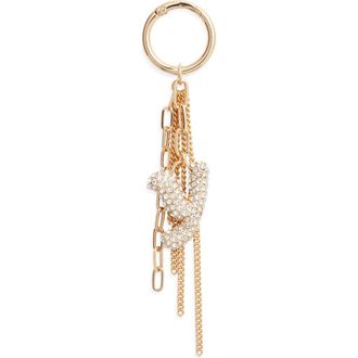 Chelsea28 Pav&eacute; Crystal Inital Bag Charm in Y- Clear- Gold at Nordstrom