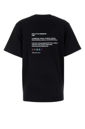 Coperni Womens Black Cotton Coperni X Disney Ariel T-Shirt Exterior: Organic