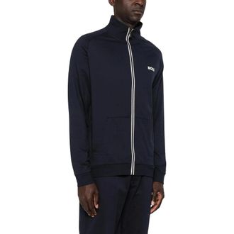 HUGO BOSS Hugo, Zip-throughs, male, Blue, Size: XL Sweatshirt Boss
