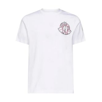 Moncler T-Shirts, male, White, 2XL, SS T-Shirt 00A