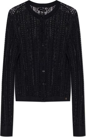Anine Bing Moni Cardigan - Dames - Vesten - Zwart - M - Wol - Truien & Vesten