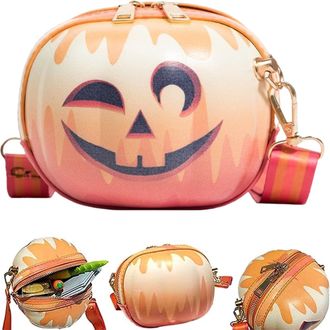 Generic Shoulder Bag for Women - Pumpkin Smiling Face Messenger Bag - Fashion Purse Pumpkin Wallet for Phone Document Daily Commute Work Shopping Outdoor Stre
