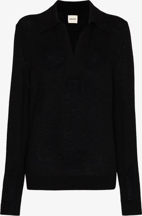 Khaite The Jo Jumper - Womens - Spandex/Elastane/Cashmere