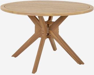 Sweeek Mesa Redonda De Jard&iacute;n De Madera De Acacia, 6 Plazas